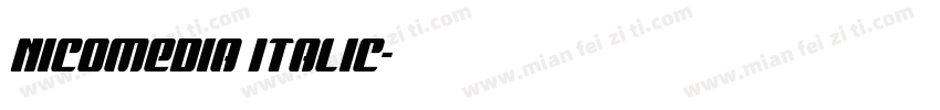 Nicomedia Italic字体转换